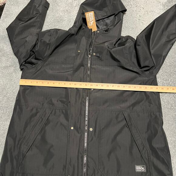 Eddie Bauer Jacket Womens XL Port Townsend Trench Coat Black - Picture 8 of 9